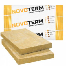 Вата базальтова ФАСАД 100х600х1000мм 135кг/м³ ТМ "NOVOTERM" (пак. 1,2м², 0,12м³)