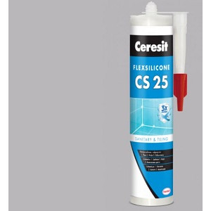 Герметик для стиків "CS25" (сірий) FlexSilicon ТМ "ЦЕРЕЗІТ" (CERESIT) 300мл