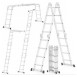 Драбина алюмінієва 4-секц. шарнірна DLH-4s4 (16 сходинок) 4 х 1,3м ТМ "DETEX"