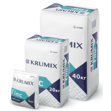 Гіпс будівельний Г-5 ТМ "КРУМіКС" (КRUMIX) 40,0кг (пал. 1,2т)