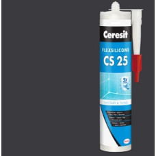 Герметик для стиків "CS25" (графіт) FlexSilicon ТМ "ЦЕРЕЗІТ" (CERESIT) 300мл