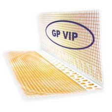Кутник ПВХ перфорований з сіткою GP GOLD 100х100мм, 160г/м² 3,0м (пак. 50шт)