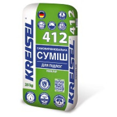 Суміш вирівнювальна цеметна для підлоги (3-20 мм) "412" ТМ "Крайзель" (KRЕISEL) 25кг (пал. 54шт)