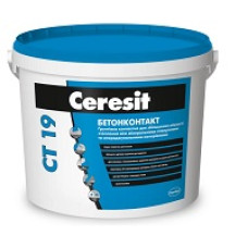 Грунтівка Бетоноконтакт "CT 19" ТМ "ЦЕРЕЗІТ" (CERESIT) 7,5кг (пал. 0,6т)