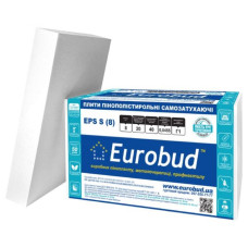 Пінопласт "ЕРS S(8)" 100х1000х1000мм ТМ "EUROBUD" (пак. 0,6м³ / 6 шт)