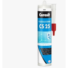 Герметик для стиків "CS25" (білий) FlexSilicon ТМ "ЦЕРЕЗІТ" (CERESIT) 300мл