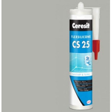 Герметик для стиків "CS25" (сріблястий) FlexSilicon ТМ "ЦЕРЕЗІТ" (CERESIT) 300мл