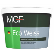 Фарба водоемульсійна "Eco Weiss M1" ТМ "MGF" матова, для внутрішніх робіт 3,5кг