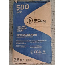 Цемент Івано-Франківськ  "СИНІЙ"  IFCEM CEM II/B-M (V-LL) 500Р-Н (42,5 R) 25,0кг