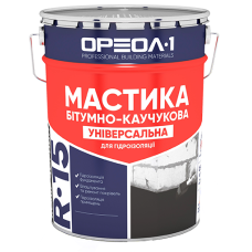 Мастика "УНІВЕРСАЛЬНА R-15" бітумно-каучукова ТМ "ОРЕОЛ-1" 25,0кг