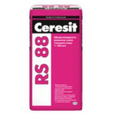 Суміш ремонтна швидкотвердіюча "RS 88" (1-100мм) ТМ "ЦЕРЕЗІТ" (CERESIT) 25,0кг (пал. 1,2т)