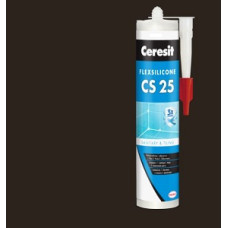 Герметик для стиків "CS25" (темно-коричневий) FlexSilicon ТМ "ЦЕРЕЗІТ" (CERESIT) 300мл
